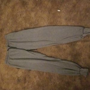 Game time sweat pants small grey and black